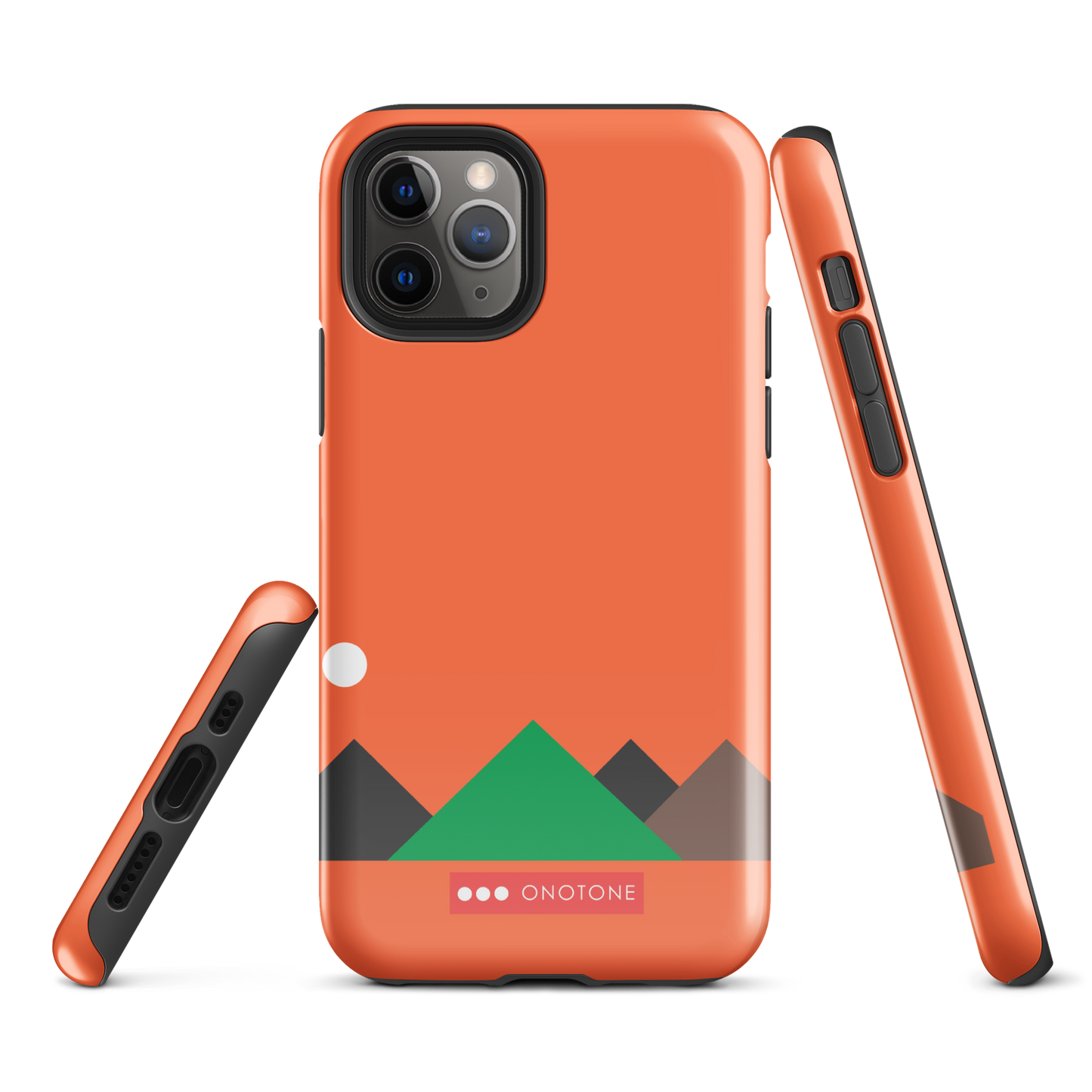 Dual Layer red modern iPhone® Case