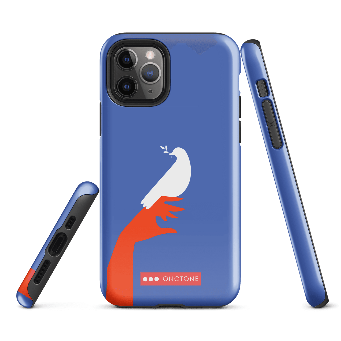 Dual Layer blue modern iPhone® Case ( MD-1673)