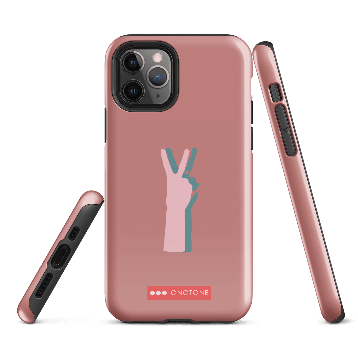Dual Layer peace out modern iPhone® Case ( MD-1505)