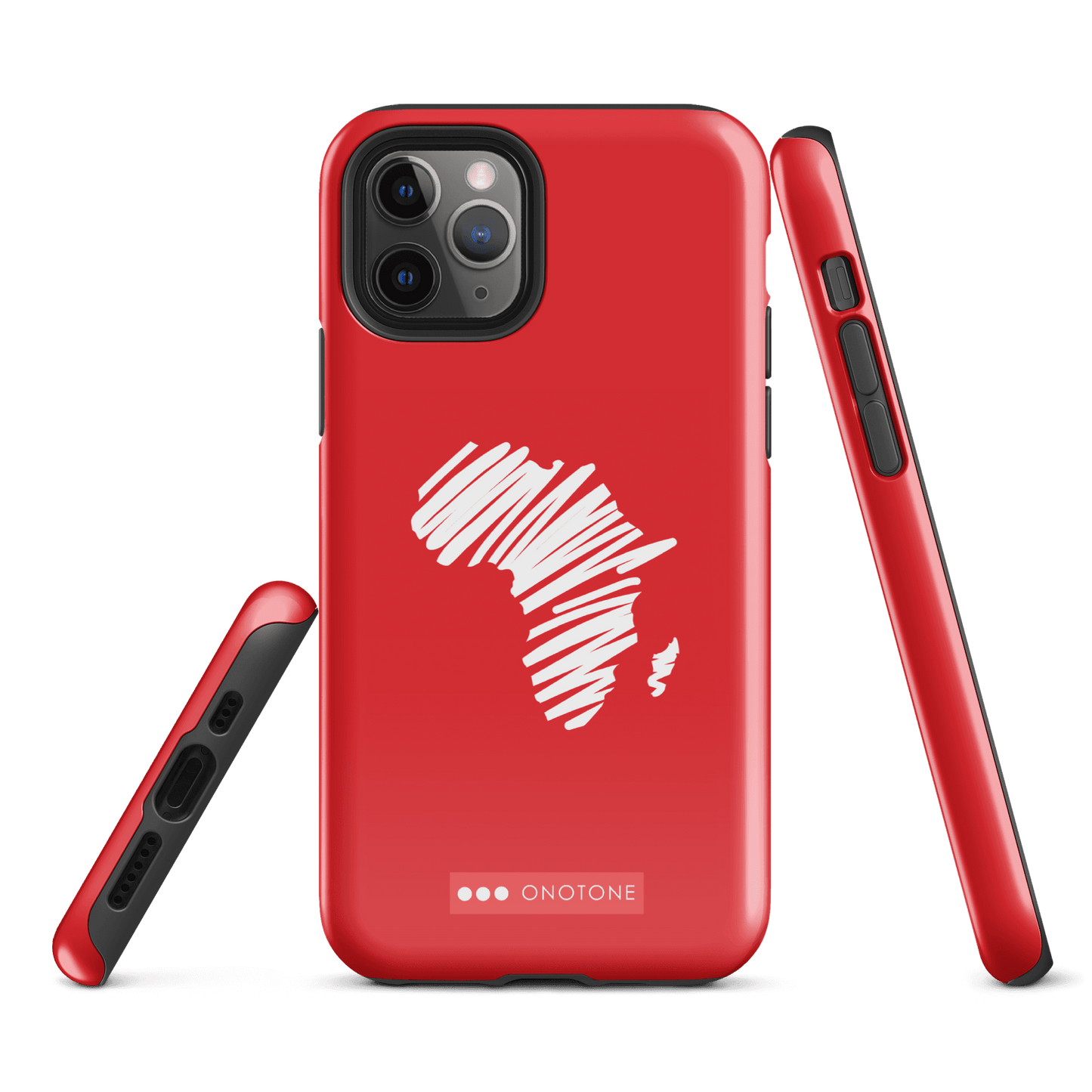 Dual Layer Africa modern red iPhone® Case ( MD-1393)