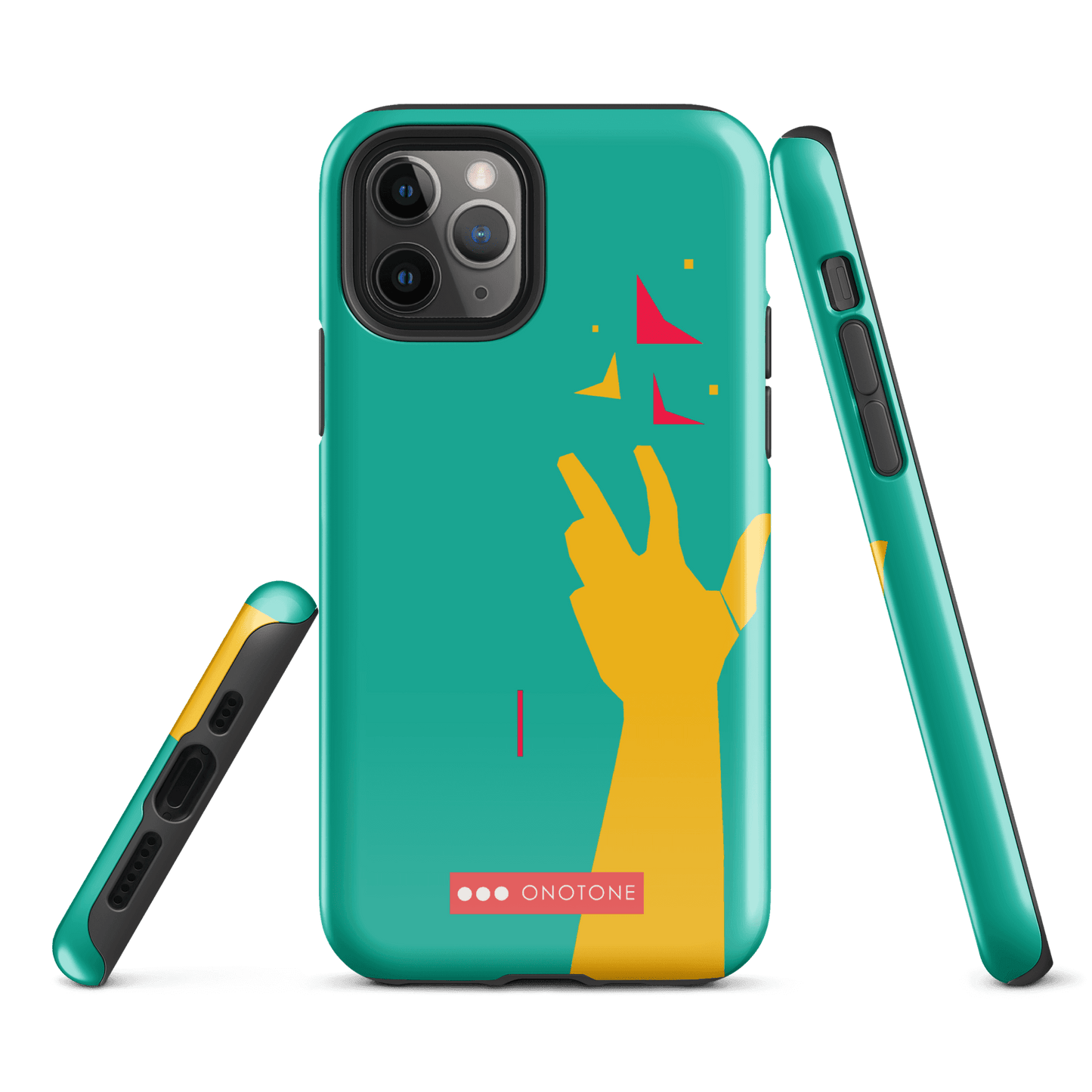 Dual Layer green modern iPhone® Case ( MD-1113)