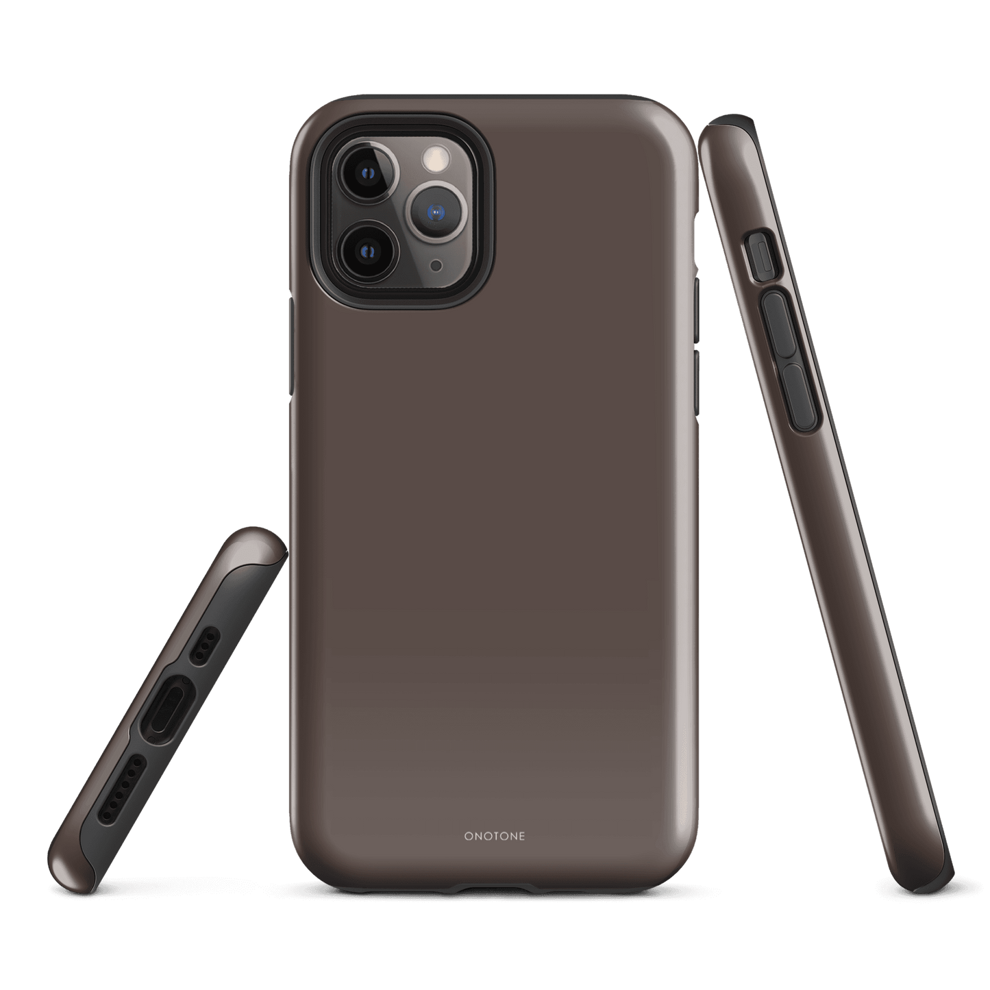 TAUPE MINIMALIST IPHONE® CASE - PANTONE® CHOCOLATE MARTINI