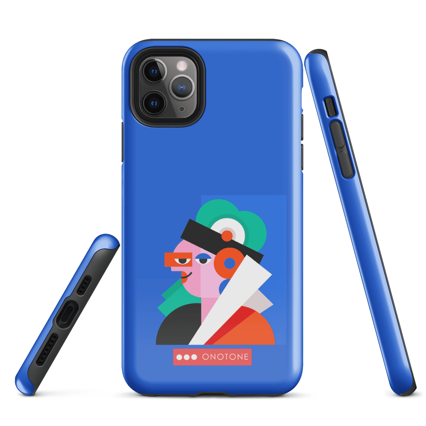 Dual Layer blue modern iPhone® Case ( MD-4071)