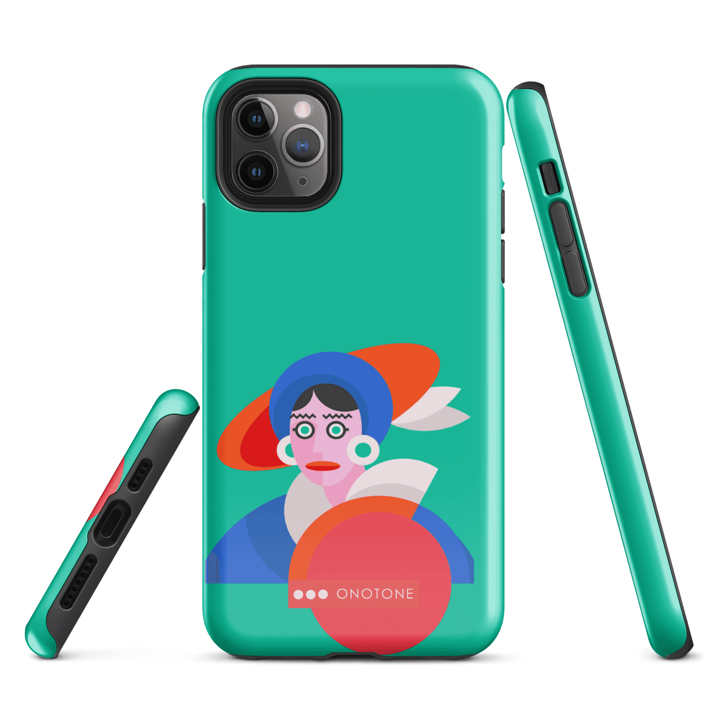 Dual Layer green modern iPhone® Case ( MD-3689)