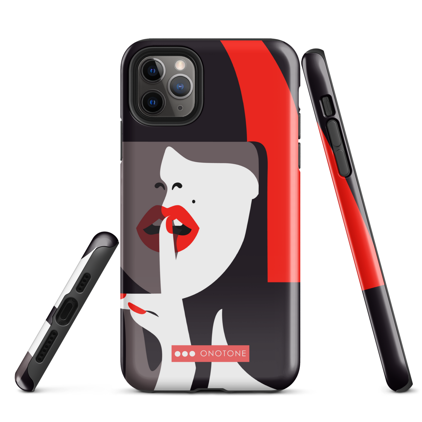 Dual Layer black modern iPhone® Case ( MD-3577)