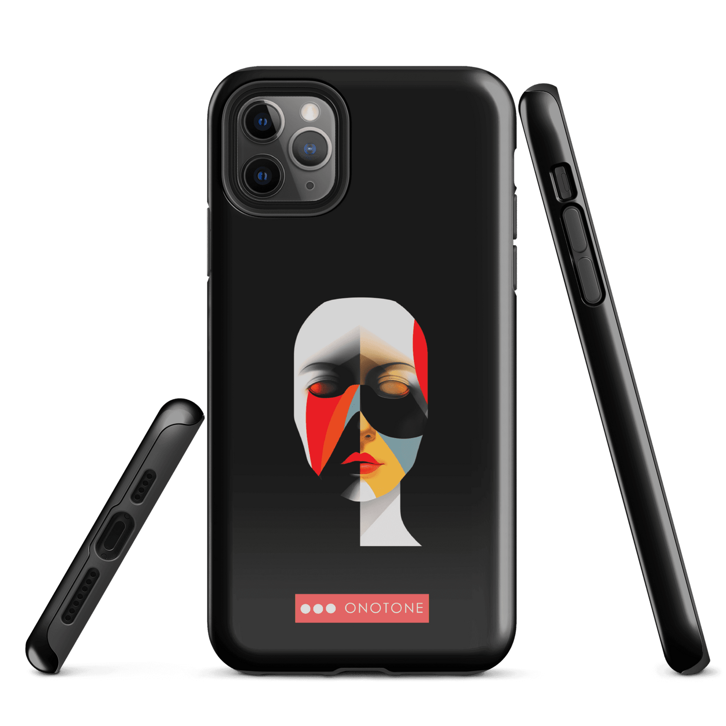 Dual Layer black modern iPhone® Case ( MD-2905)