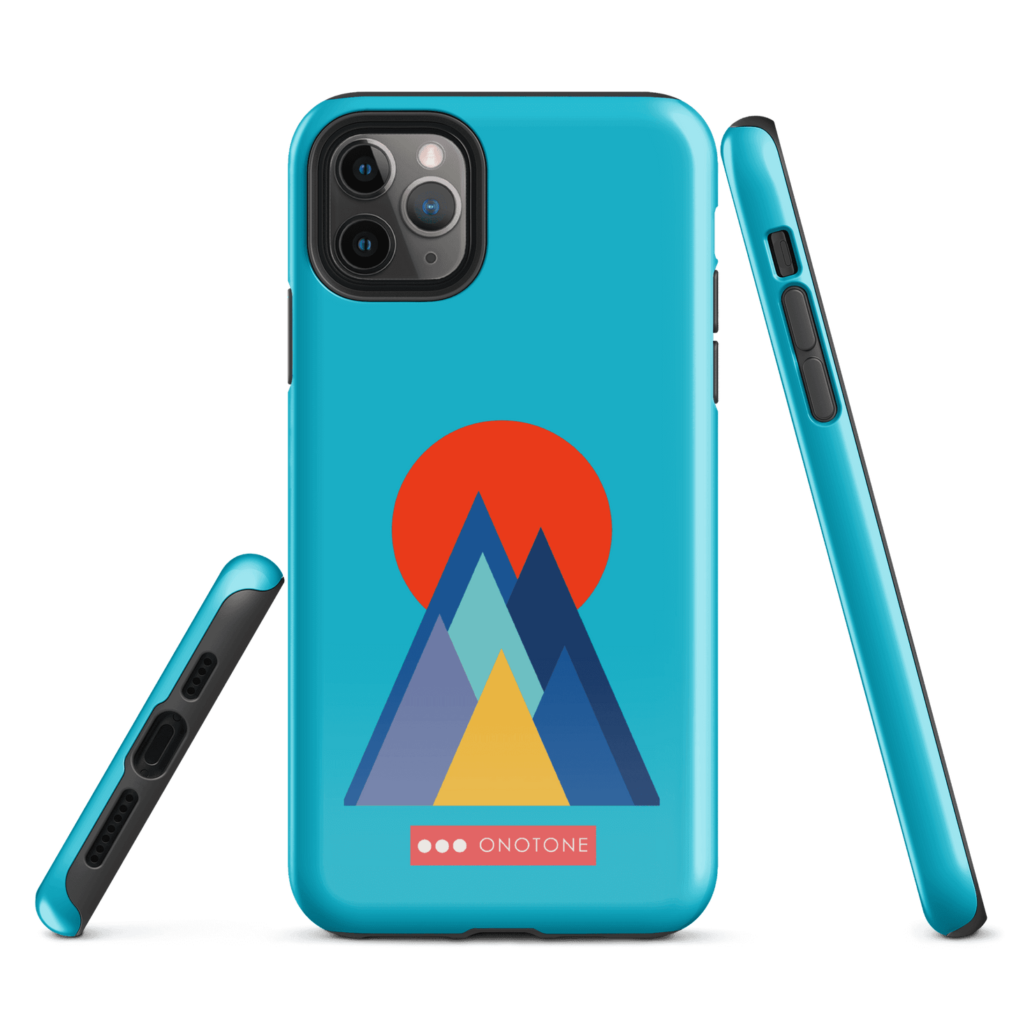 Dual Layer blue modern iPhone® Case ( MD-2737)