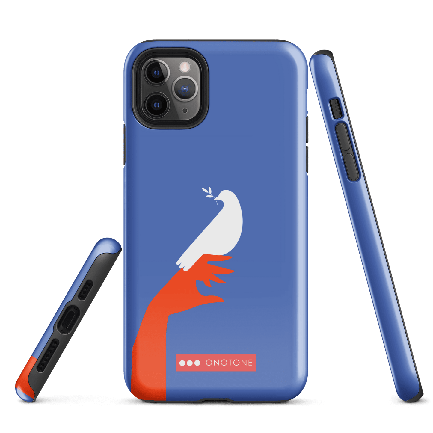 Dual Layer blue modern iPhone® Case ( MD-1673)