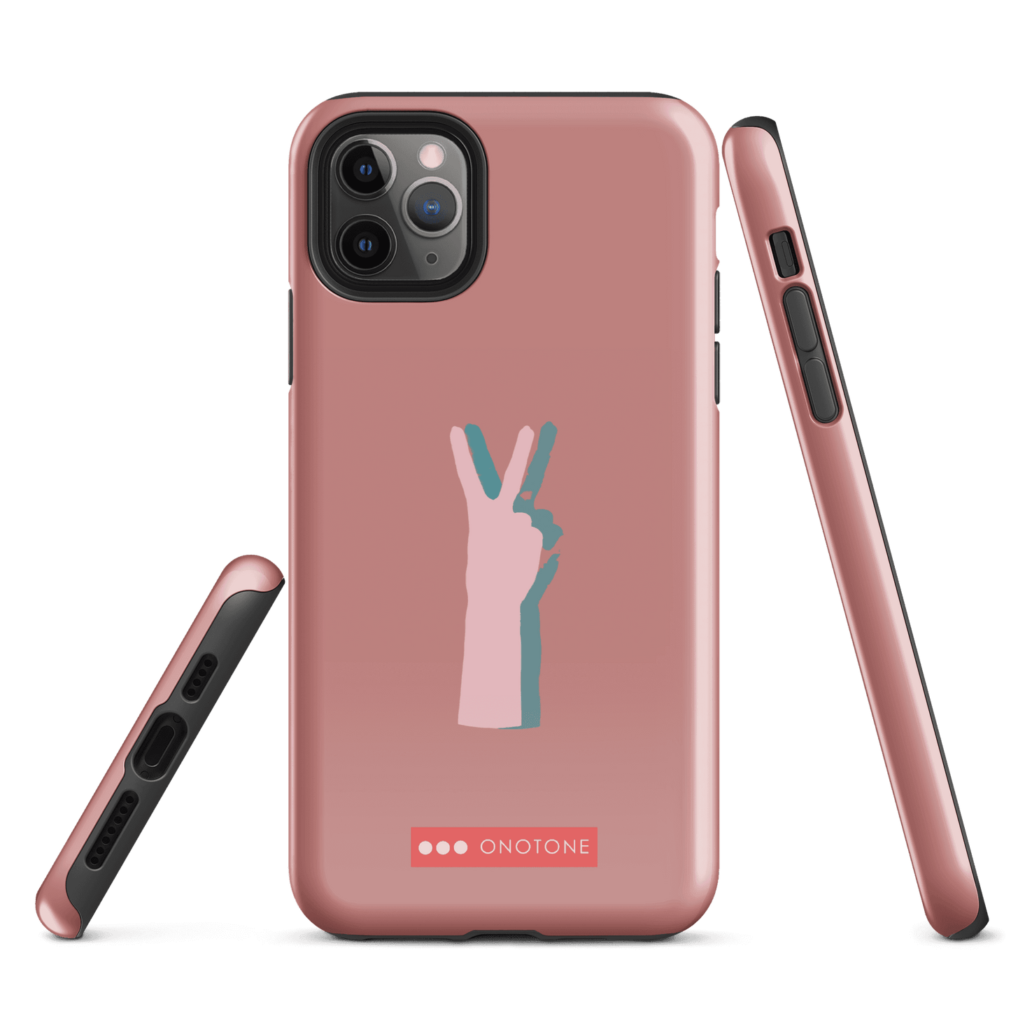 Dual Layer peace out modern iPhone® Case ( MD-1505)