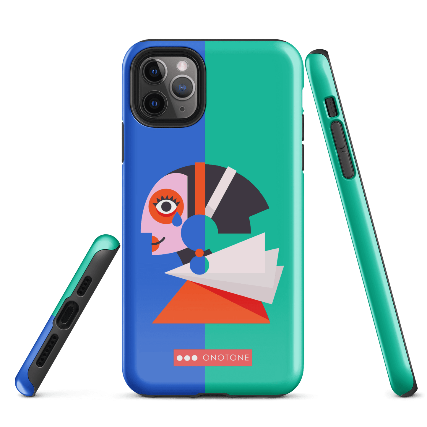 Dual Layer green modern iPhone® Case ( MD-1617)