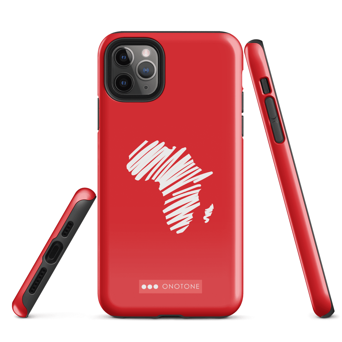 Dual Layer Africa modern red iPhone® Case ( MD-1393)