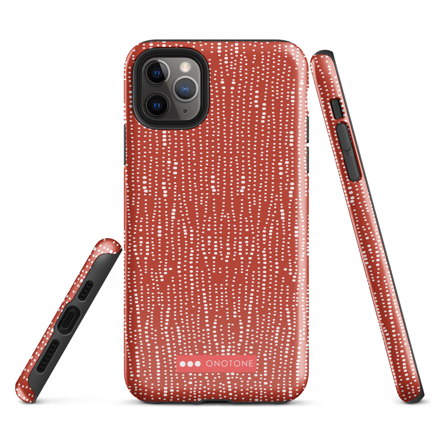 Japanese design indigo iPhone® Case with dotted patterns