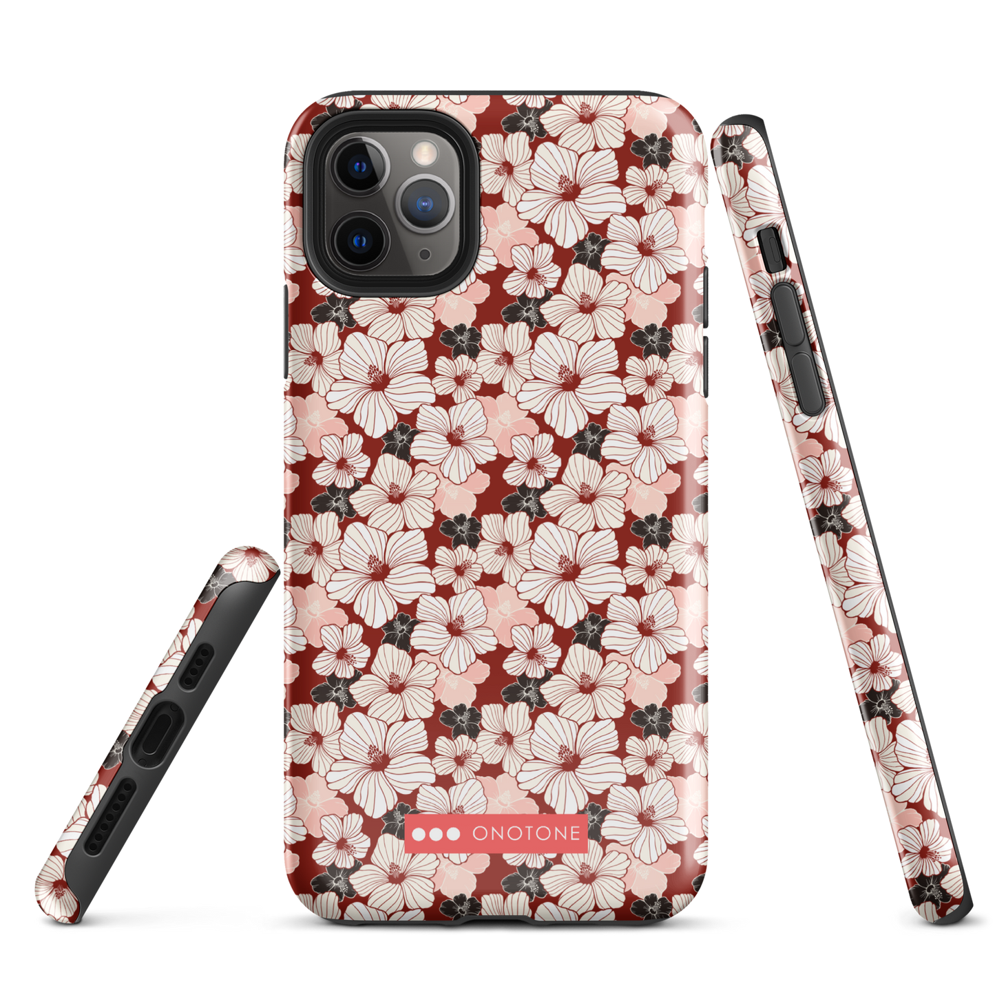 Japanese design indigo iPhone® Case with cherry blossoms