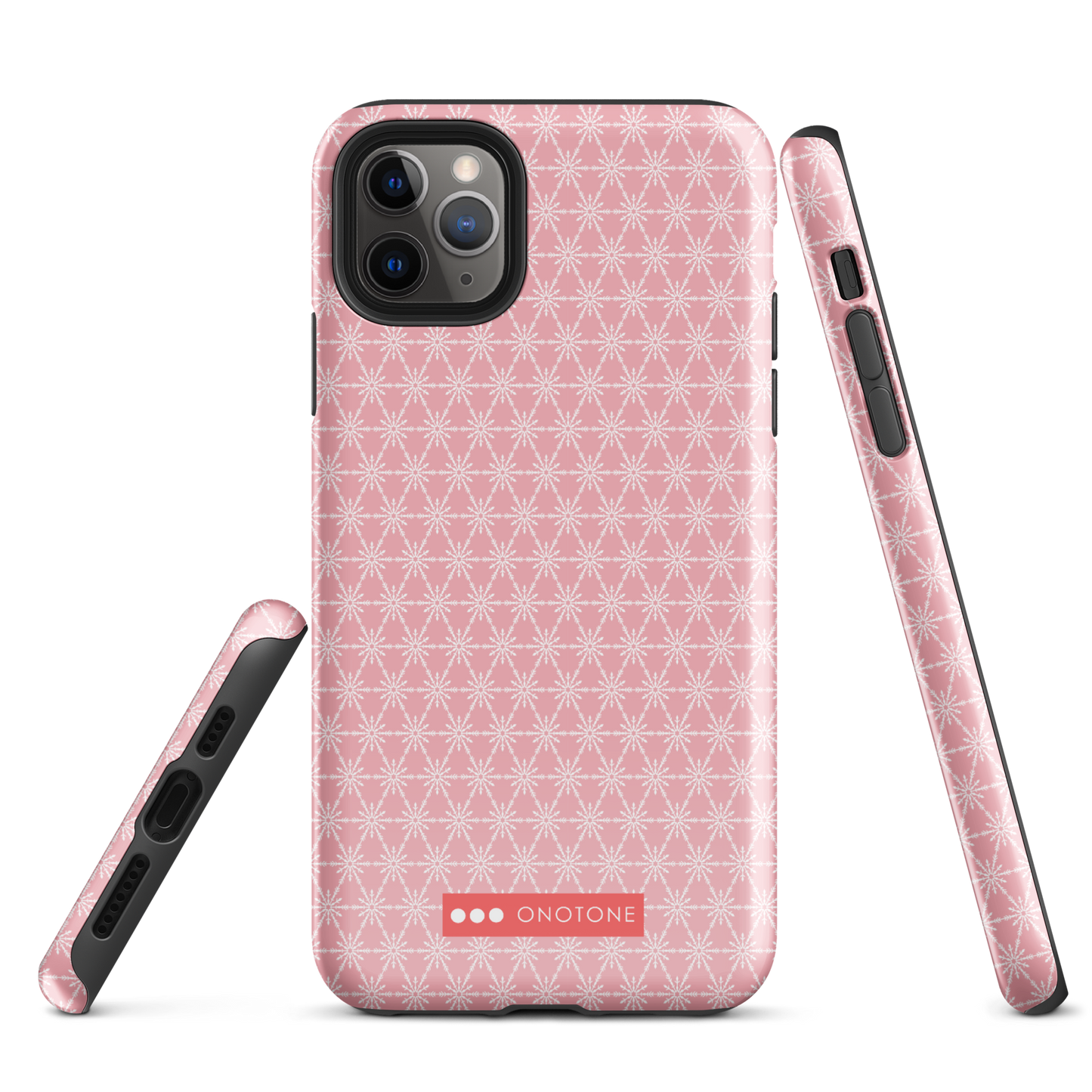 Japanese design indigo iPhone® Case with geometric patterns