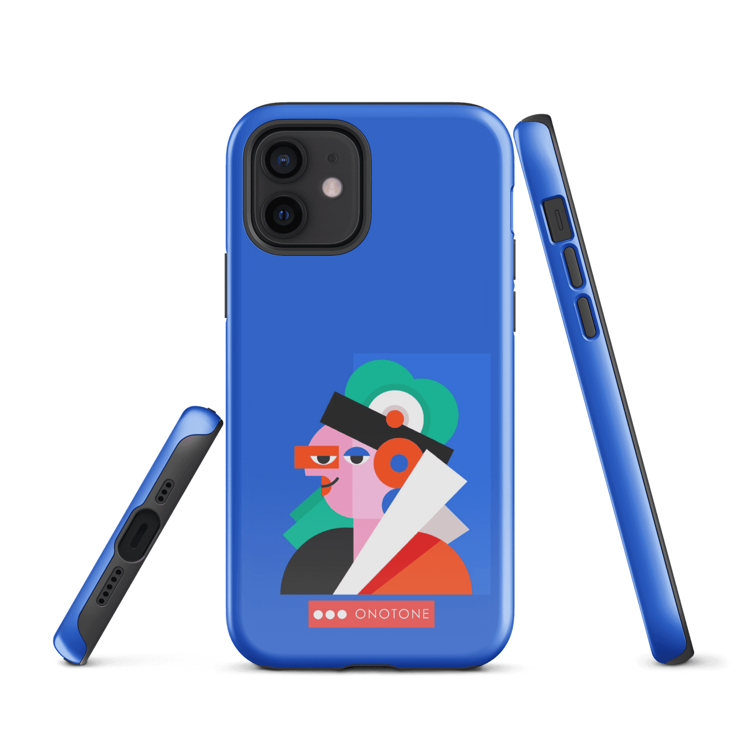 Dual Layer blue modern iPhone® Case ( MD-4071)