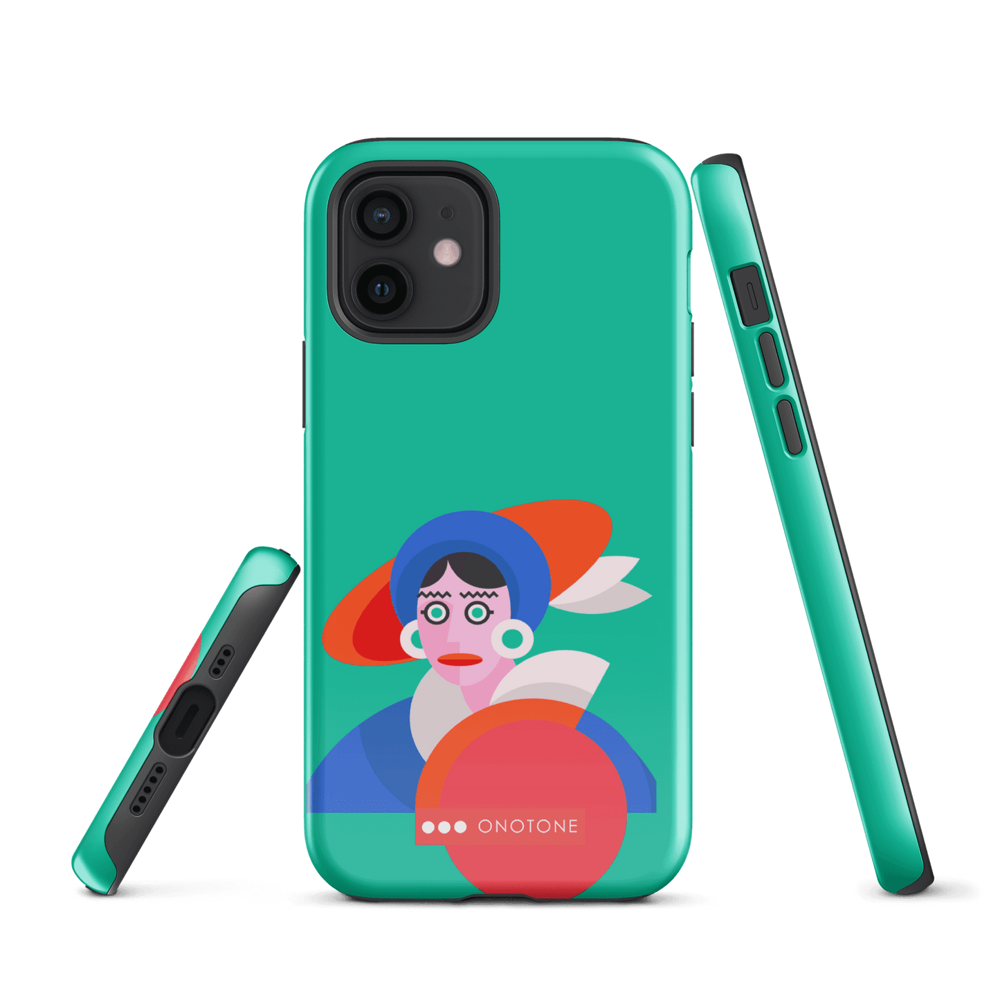 Dual Layer green modern iPhone® Case ( MD-3689)