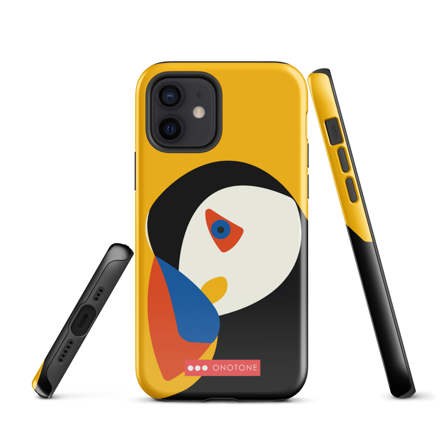 Dual Layer yellow modern iPhone® Case