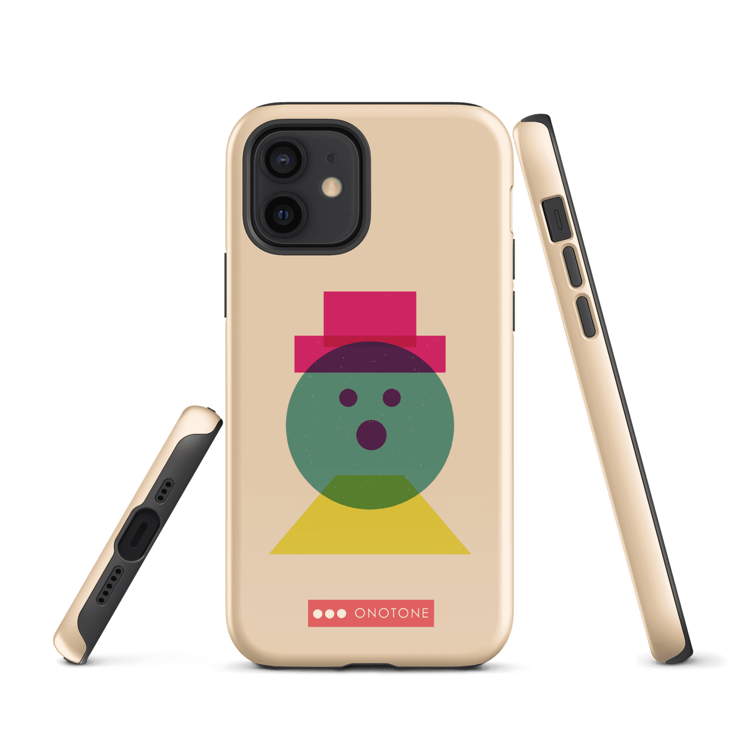 Dual Layer beige modern iPhone® Case ( MD-3129)