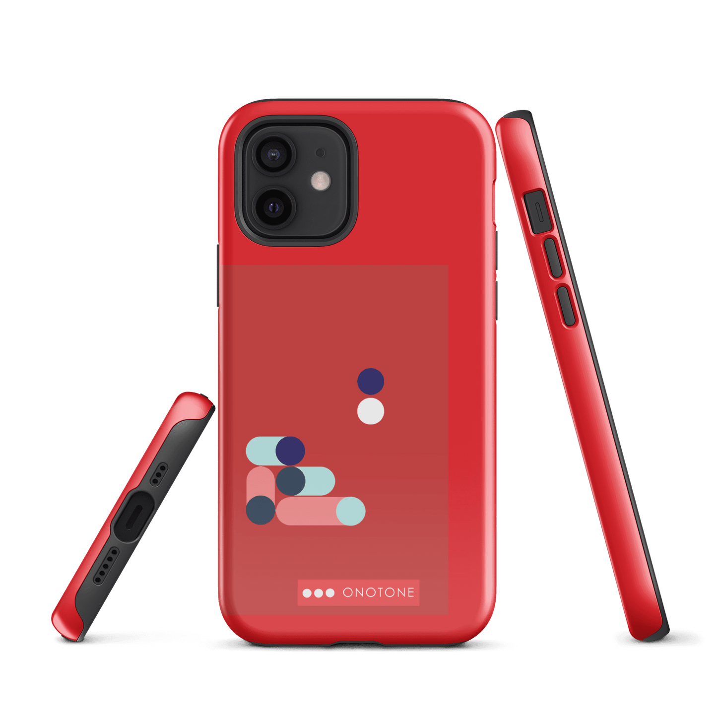 Dual Layer red modern iPhone® Case ( MD-3409)