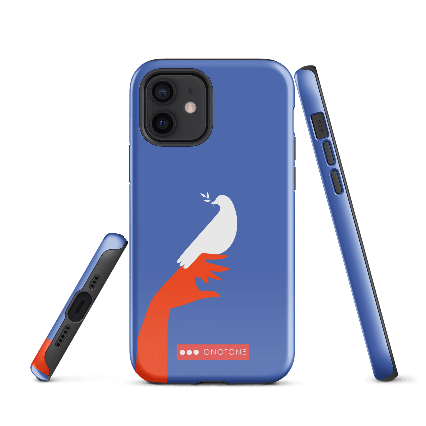 Dual Layer blue modern iPhone® Case ( MD-1673)