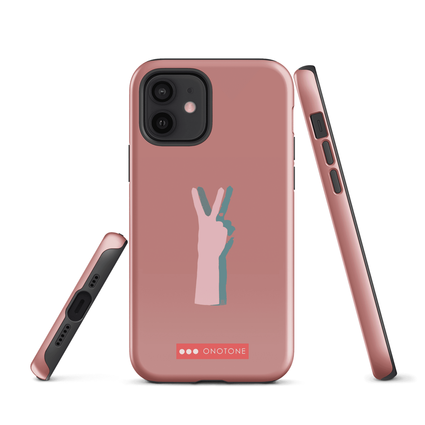Dual Layer peace out modern iPhone® Case ( MD-1505)