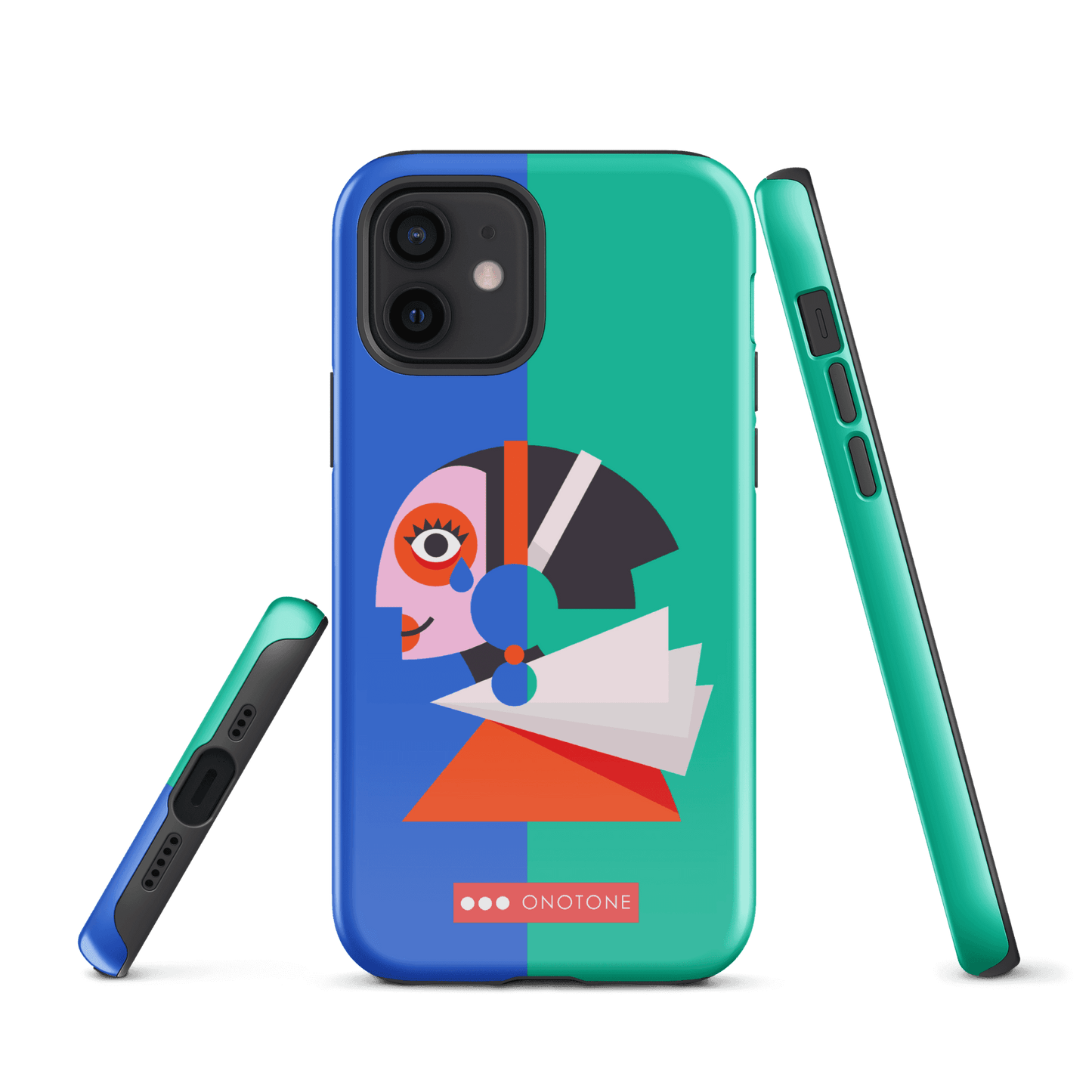 Dual Layer green modern iPhone® Case ( MD-1617)