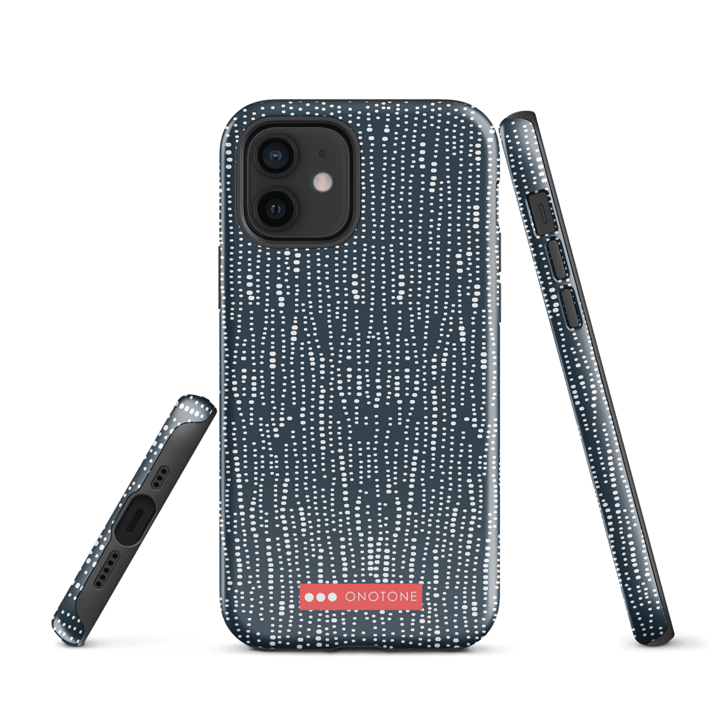 Japanese design indigo iPhone® Case with dotted patterns (IND-009)