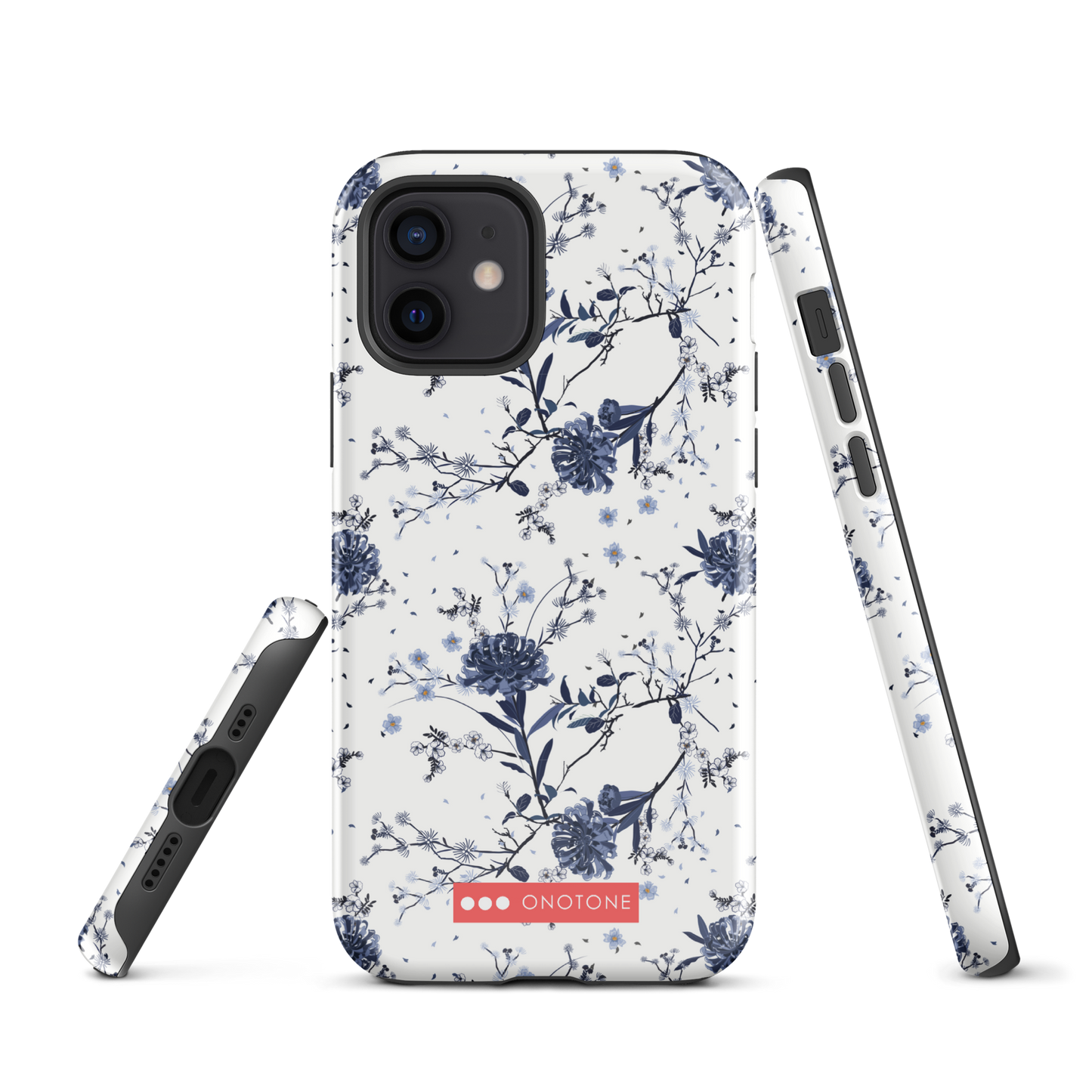 Japanese design indigo iPhone® Case with patterns