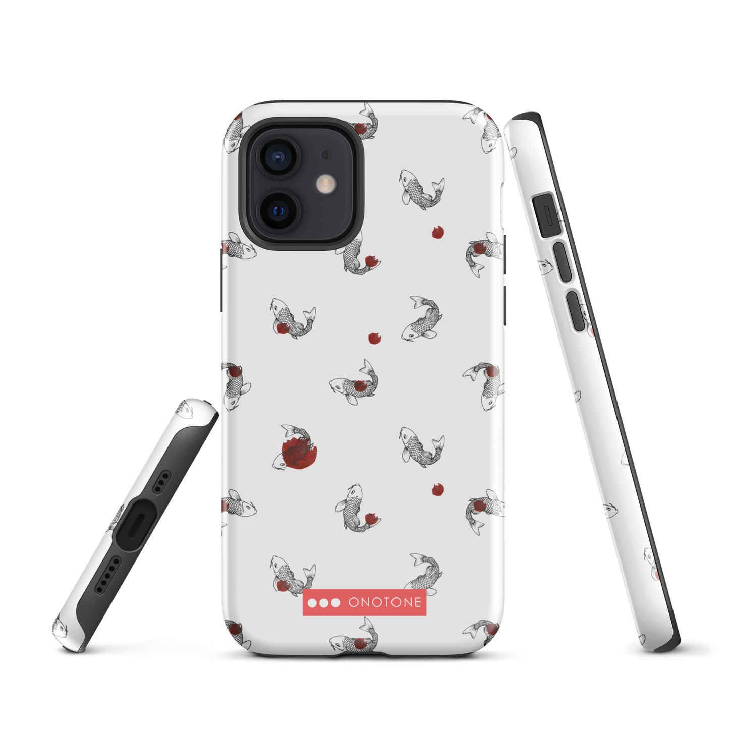 Japanese design indigo iPhone® Case with Koi patterns