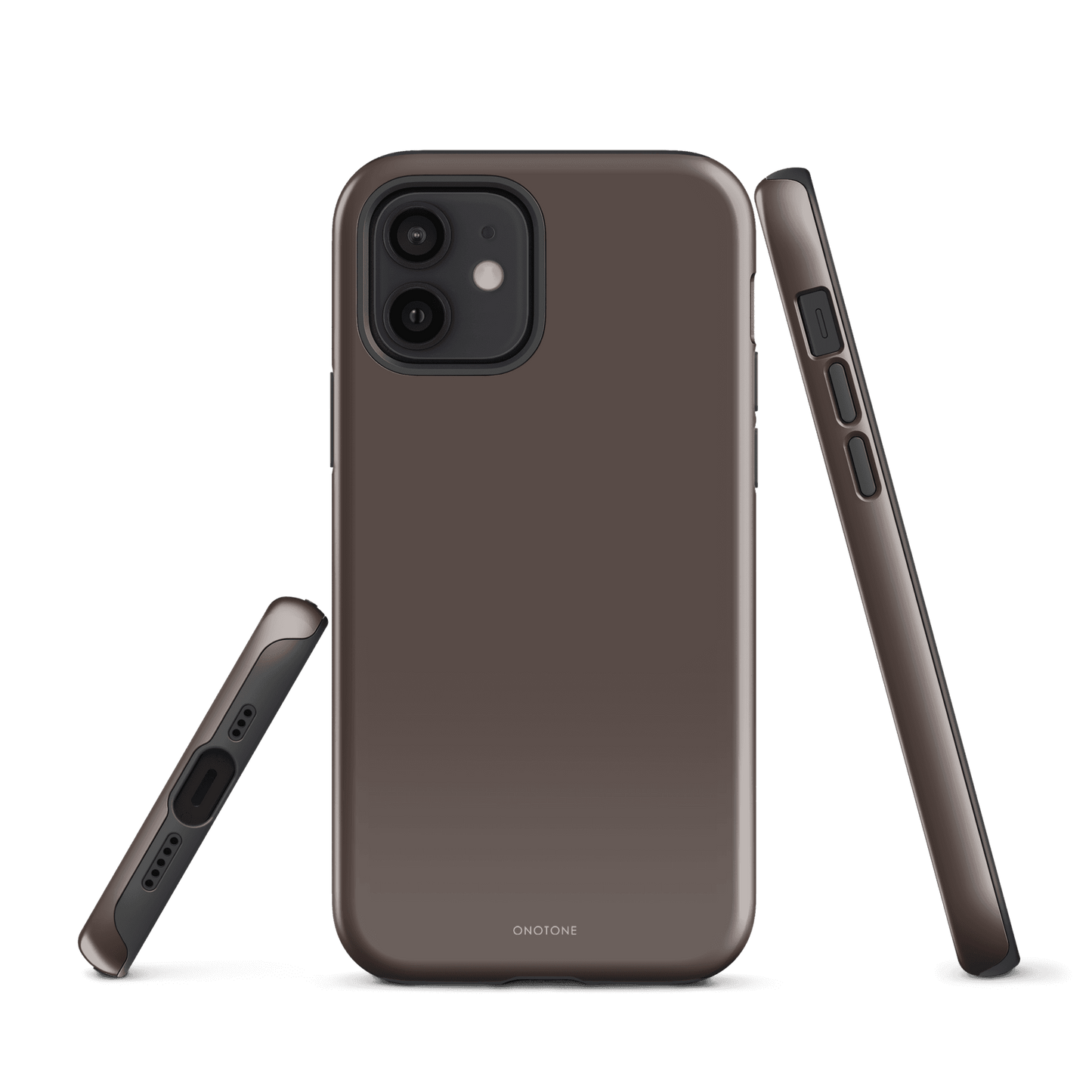 TAUPE MINIMALIST IPHONE® CASE - PANTONE® CHOCOLATE MARTINI