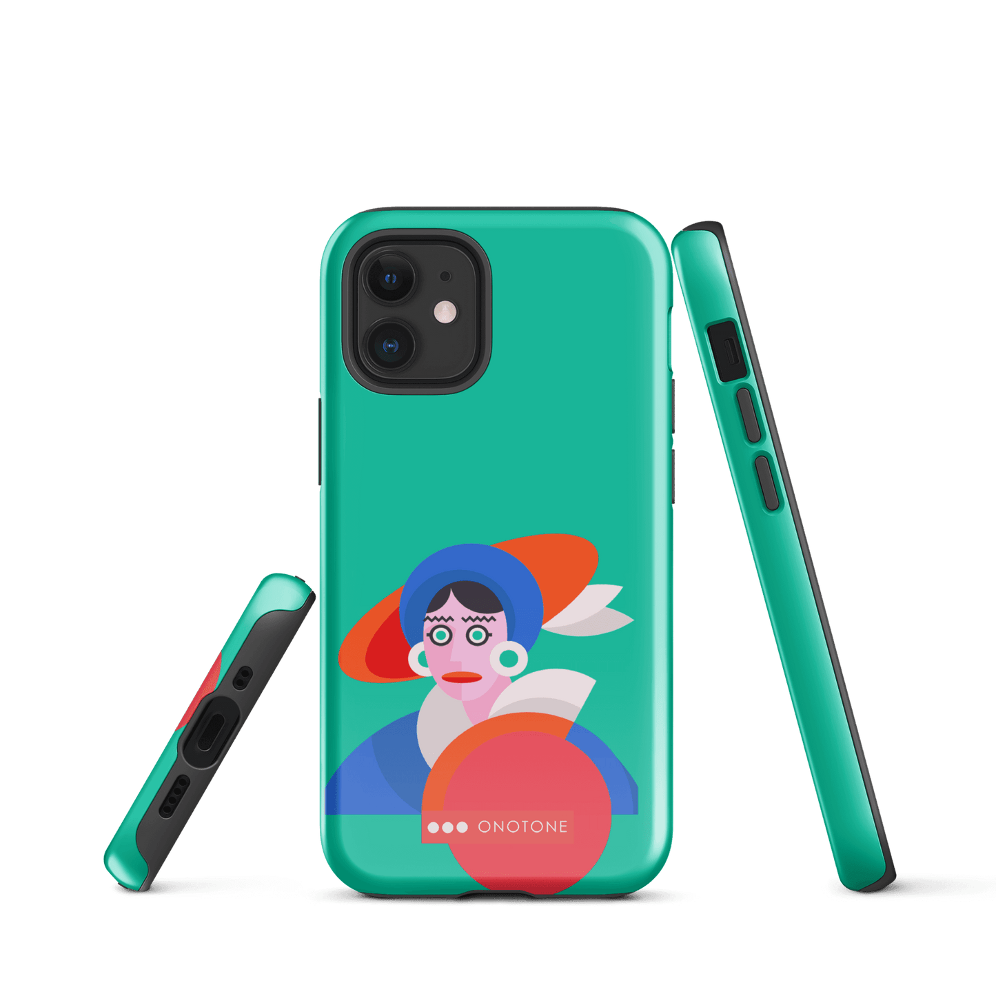 Dual Layer green modern iPhone® Case ( MD-3689)