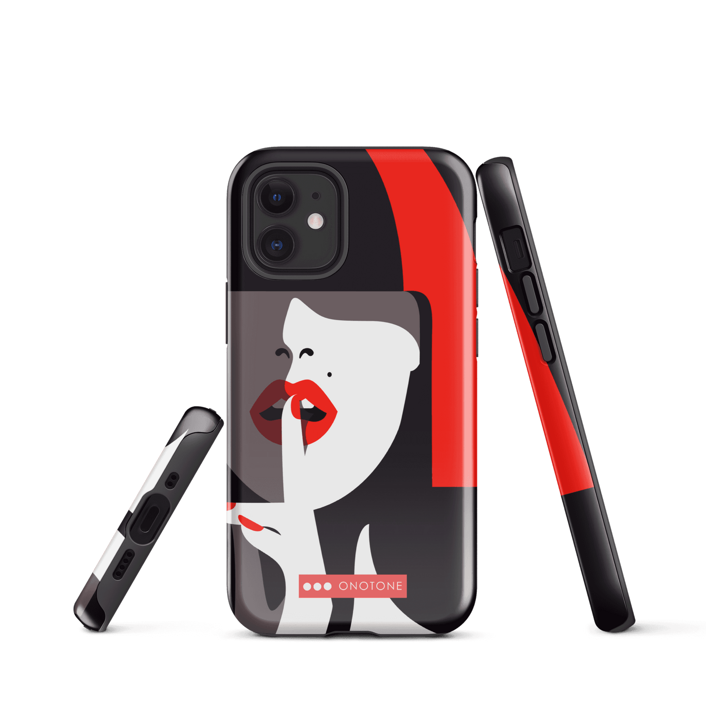 Dual Layer black modern iPhone® Case ( MD-3577)
