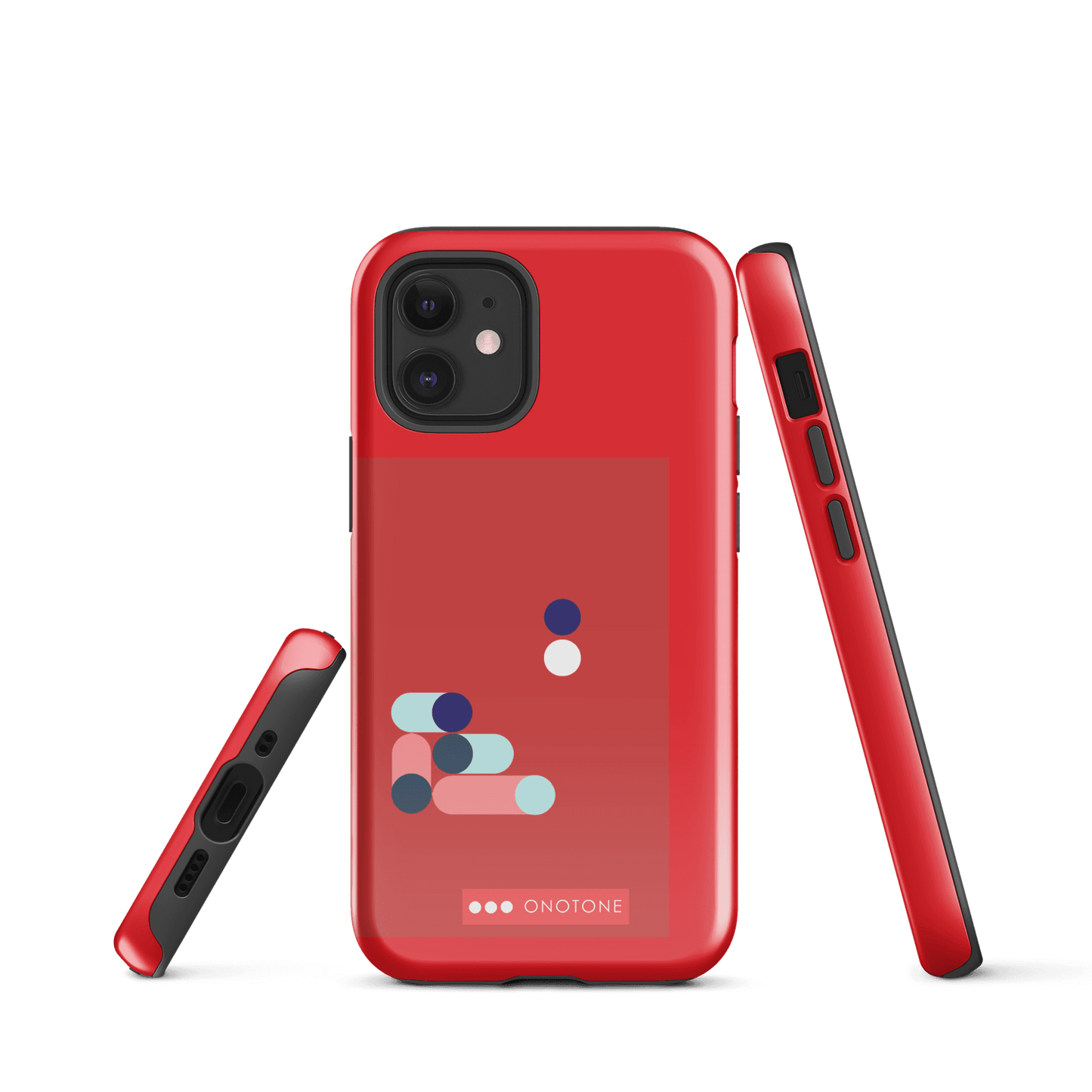 Dual Layer red modern iPhone® Case ( MD-3409)