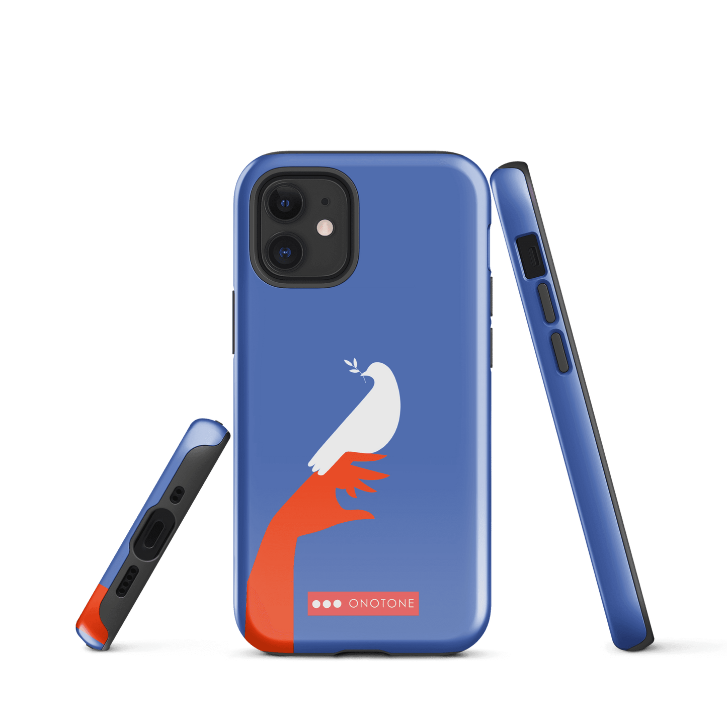 Dual Layer blue modern iPhone® Case ( MD-1673)