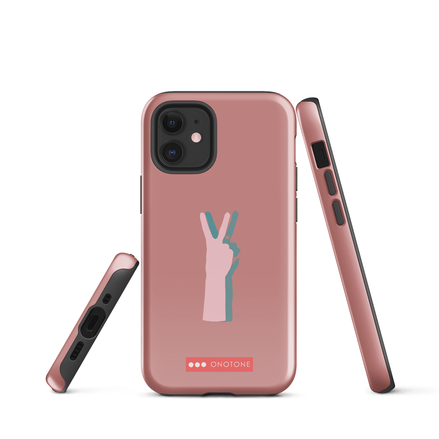 Dual Layer peace out modern iPhone® Case ( MD-1505)