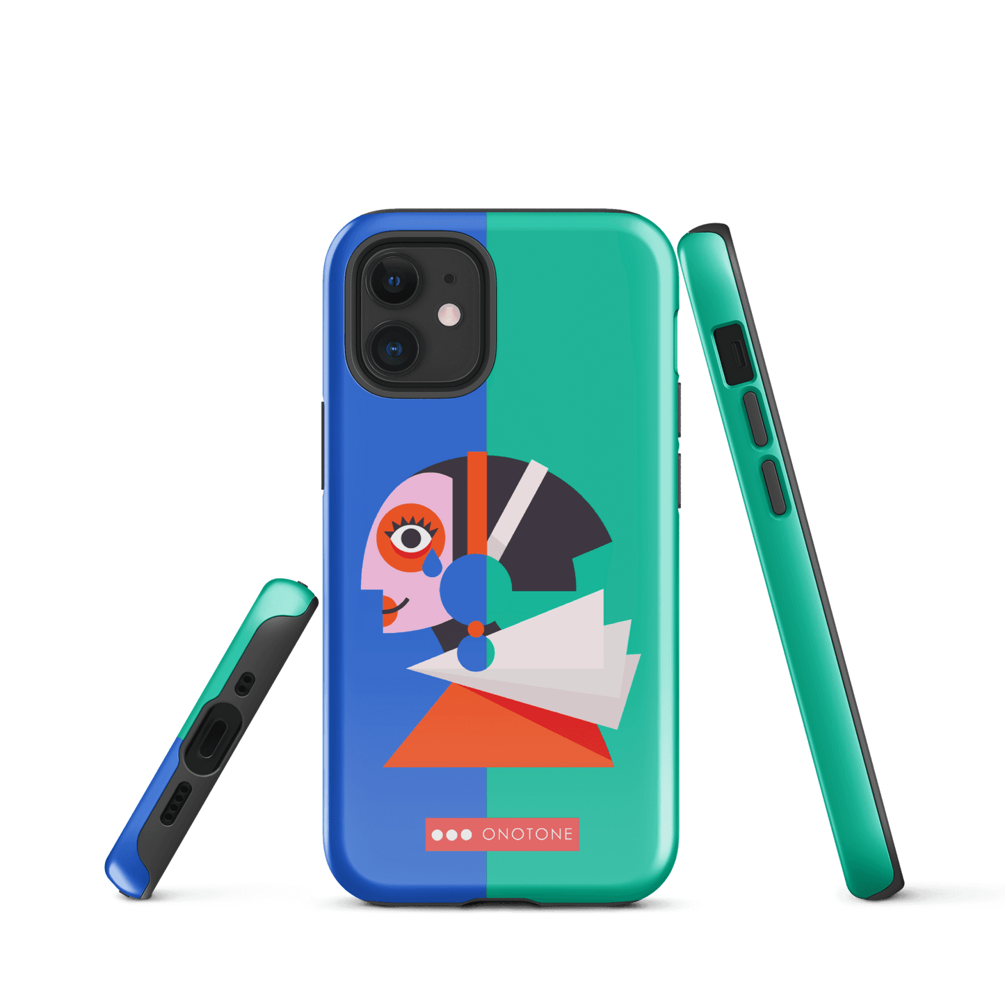 Dual Layer green modern iPhone® Case ( MD-1617)