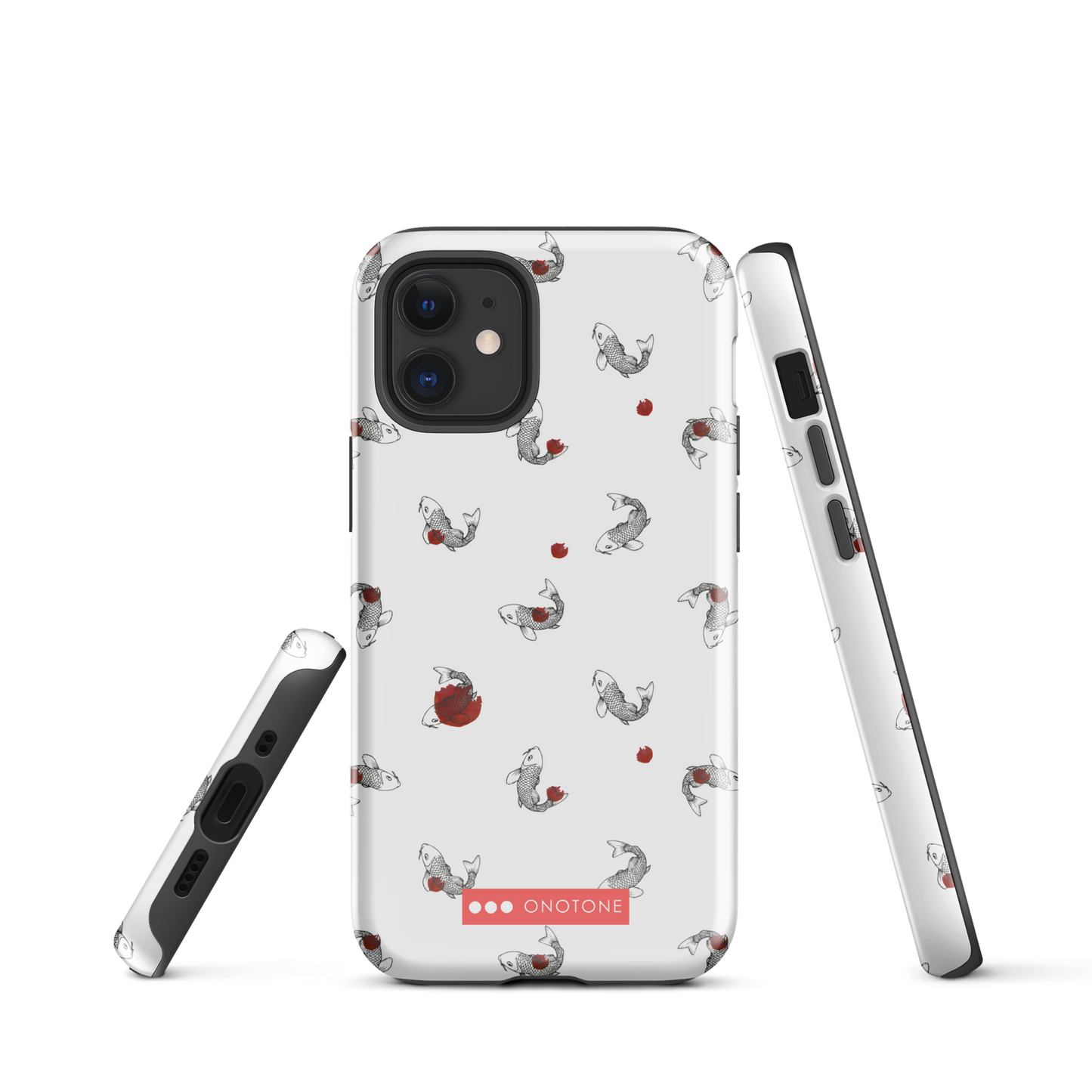 Japanese design indigo iPhone® Case with Koi patterns