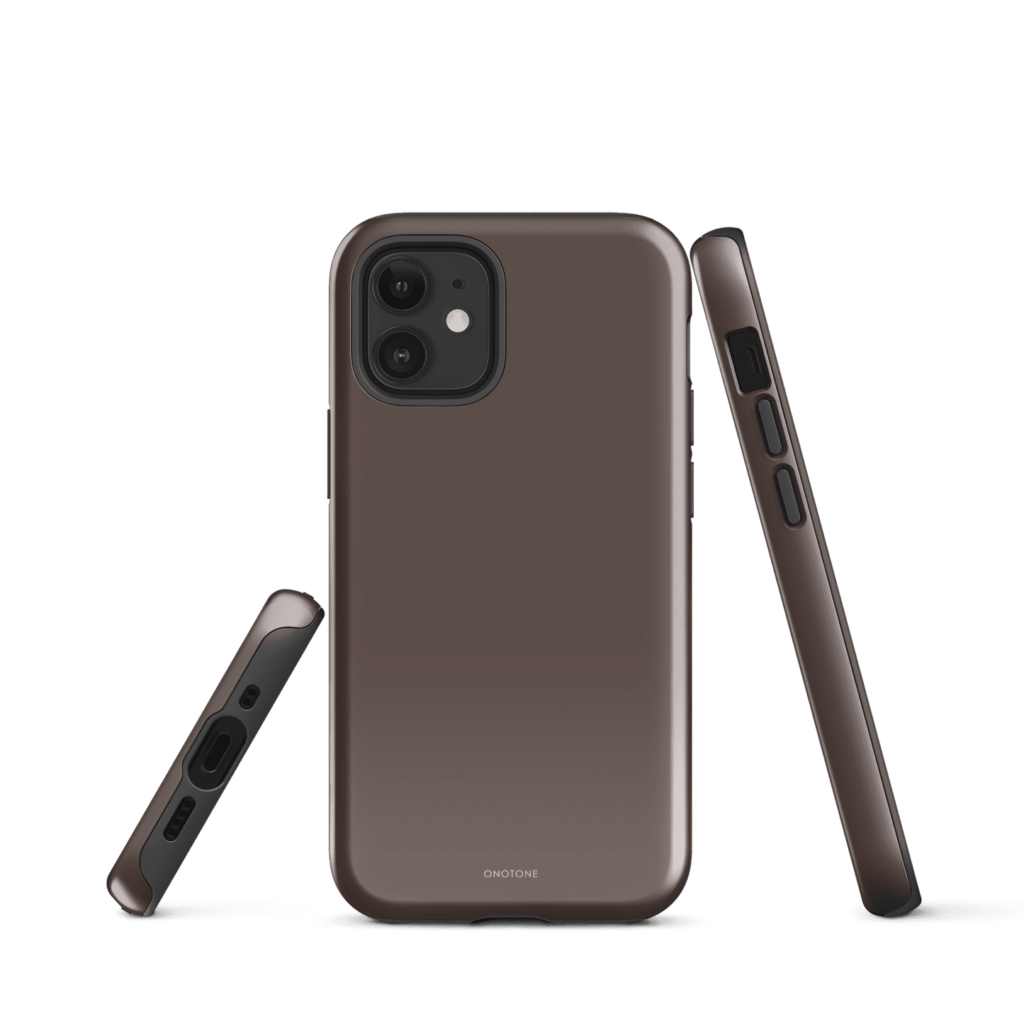 TAUPE MINIMALIST IPHONE® CASE - PANTONE® CHOCOLATE MARTINI