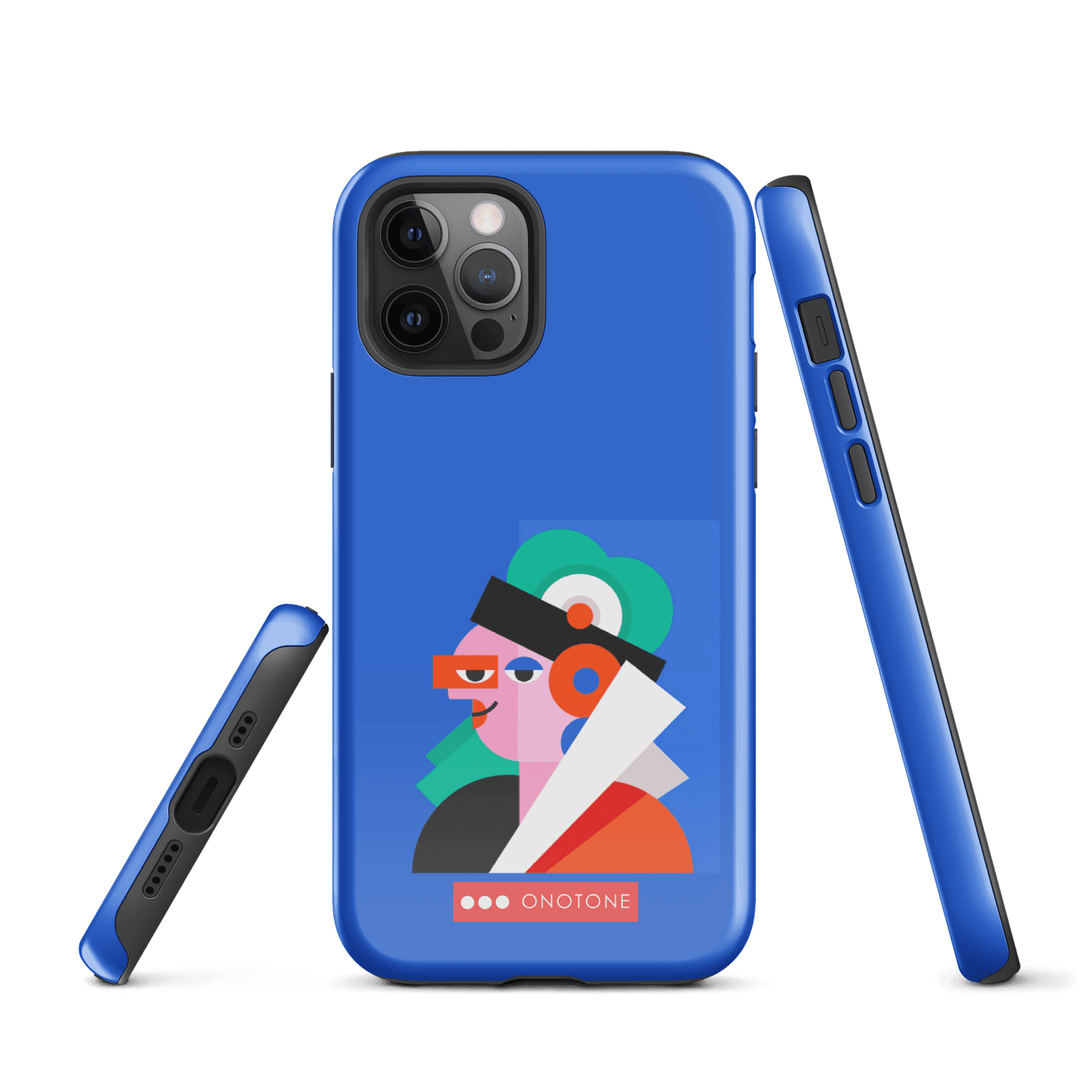 Dual Layer blue modern iPhone® Case ( MD-4071)