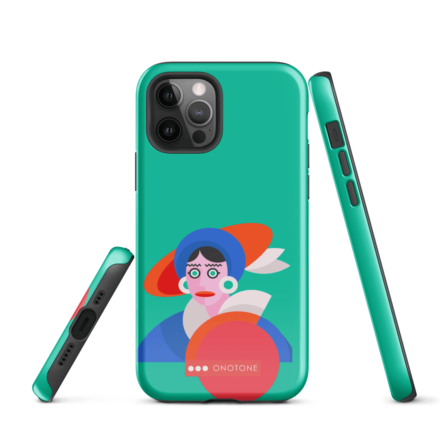 Dual Layer green modern iPhone® Case ( MD-3689)