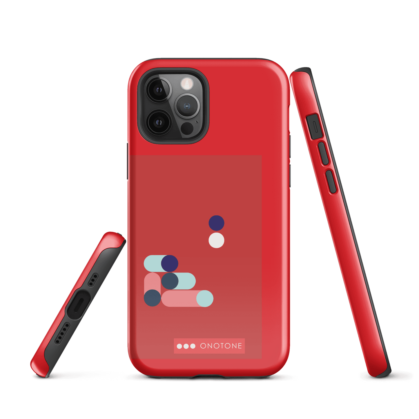 Dual Layer red modern iPhone® Case ( MD-3409)