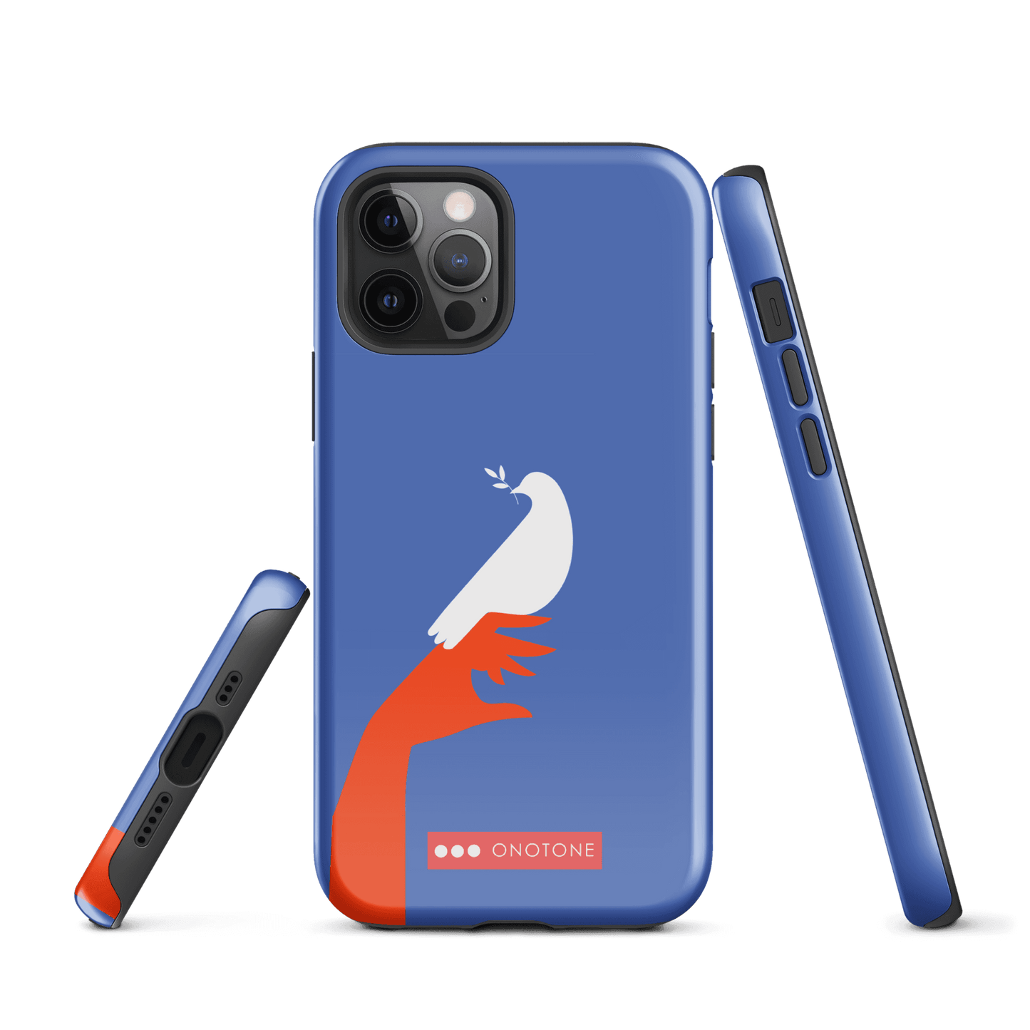 Dual Layer blue modern iPhone® Case ( MD-1673)