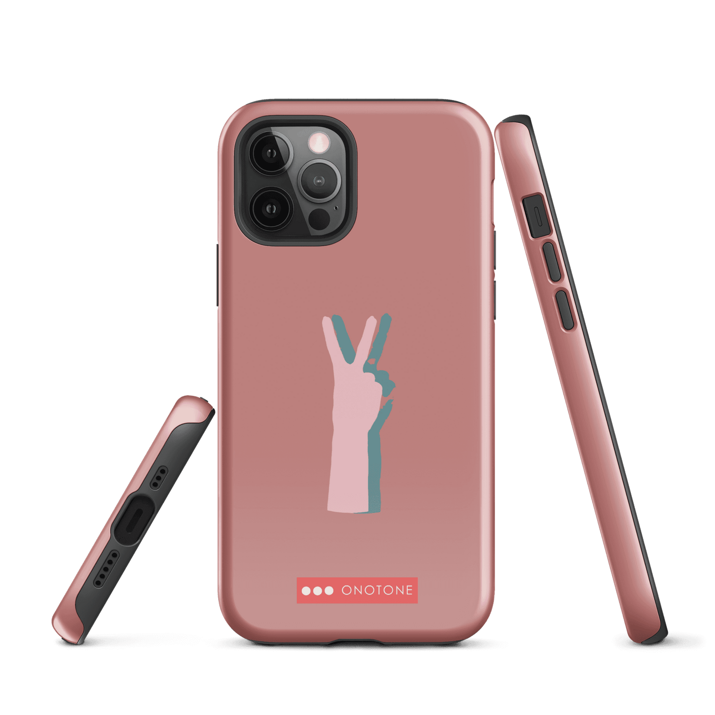 Dual Layer peace out modern iPhone® Case ( MD-1505)