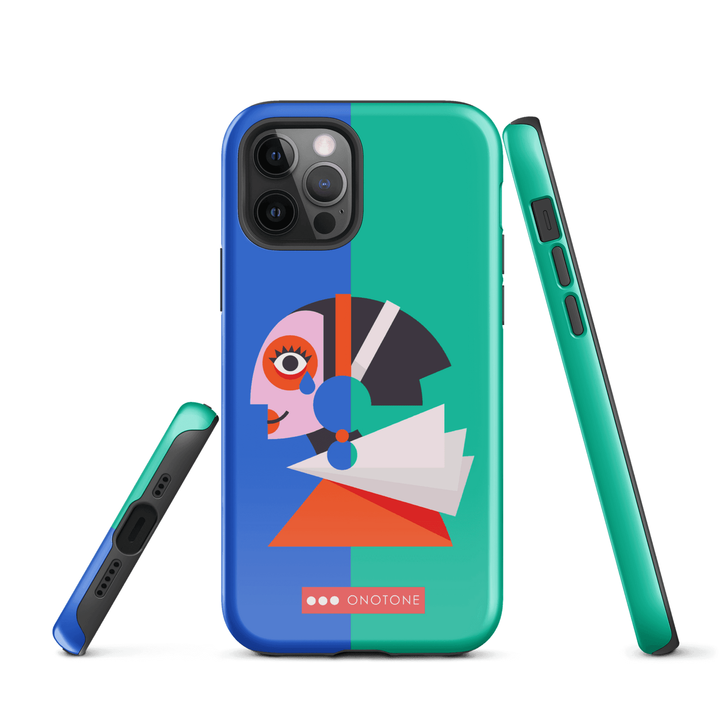 Dual Layer green modern iPhone® Case ( MD-1617)