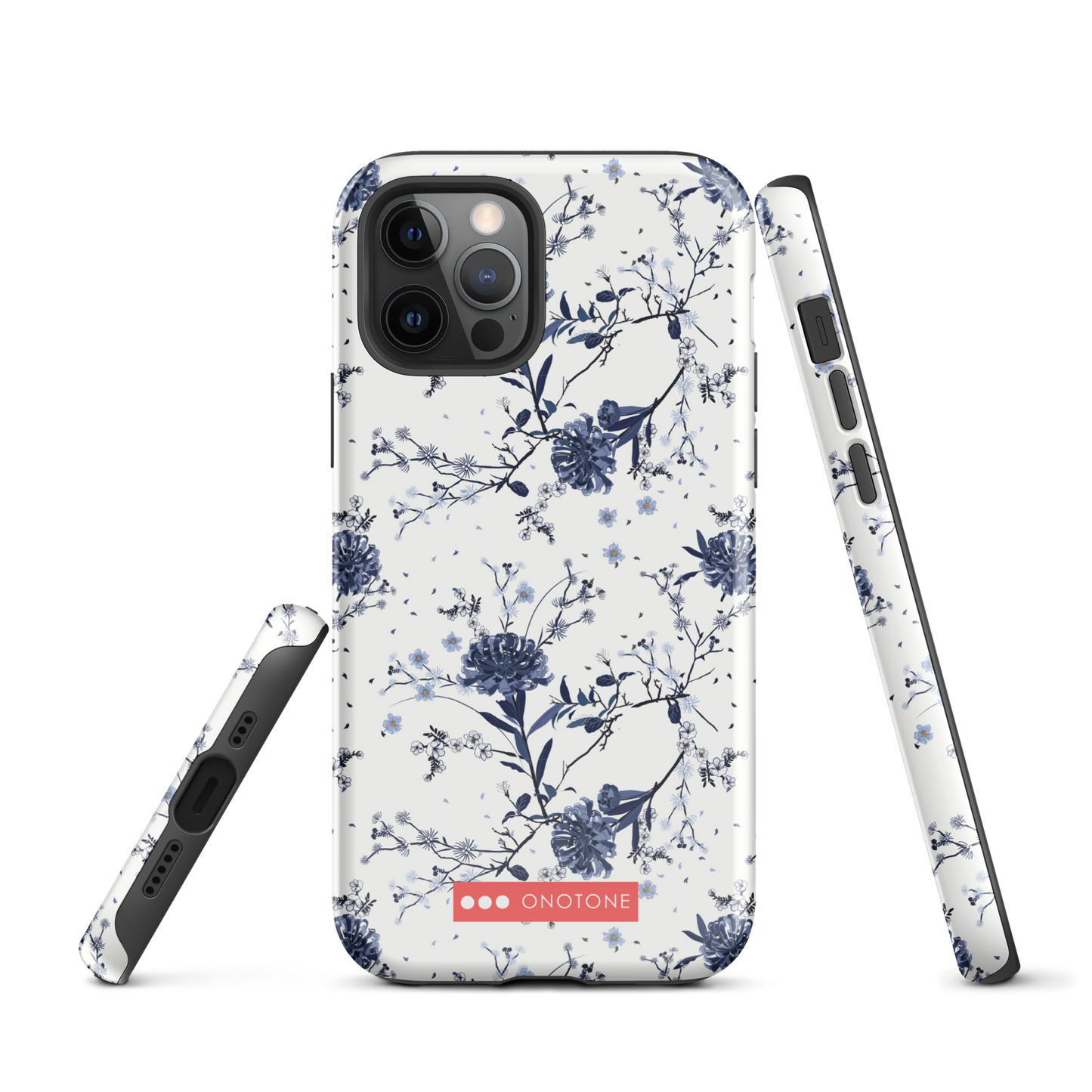 Japanese design indigo iPhone® Case with patterns