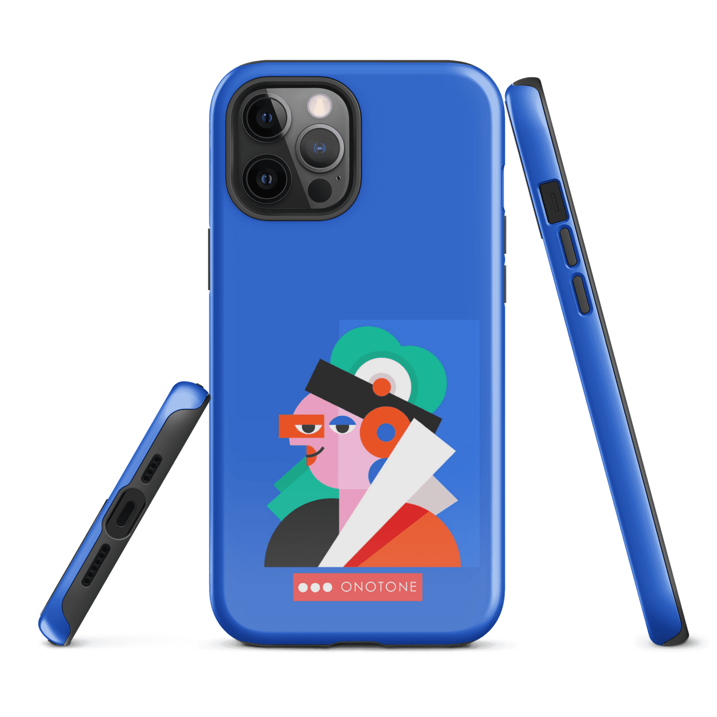 Dual Layer blue modern iPhone® Case ( MD-4071)