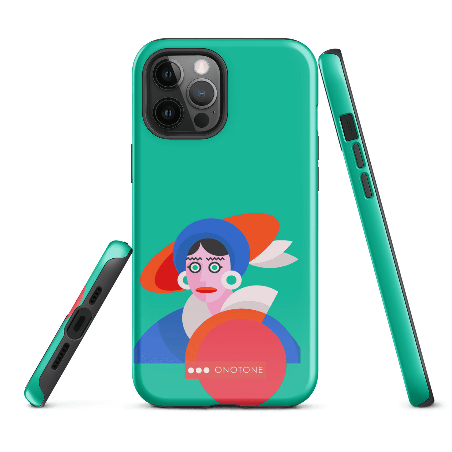 Dual Layer green modern iPhone® Case ( MD-3689)