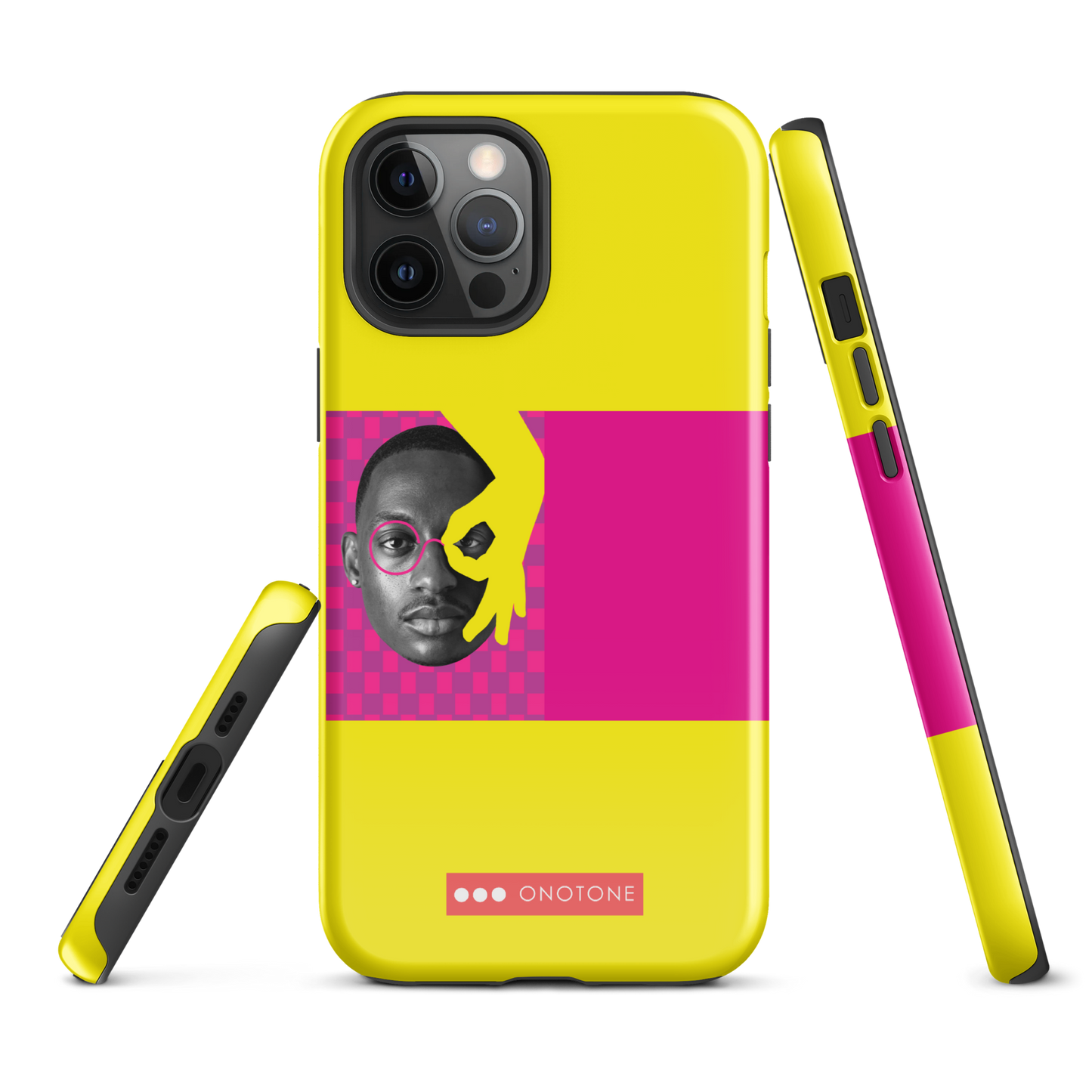 Dual Layer yellow modern iPhone® Case