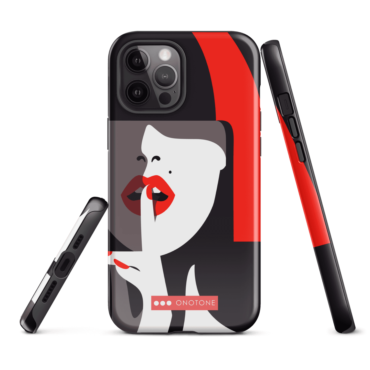Dual Layer black modern iPhone® Case ( MD-3577)