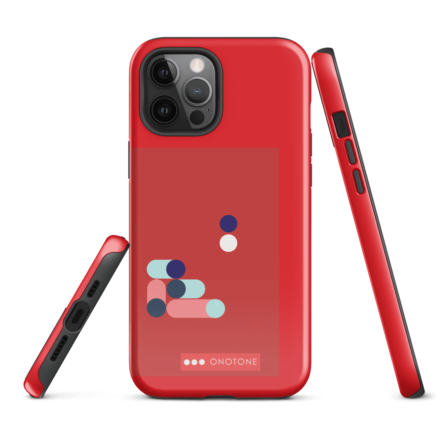 Dual Layer red modern iPhone® Case ( MD-3409)